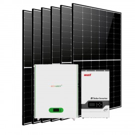 Солнечная электростанция 5,2кВт (MUST 5,2кВт/ Donnergy LFBAT LiFePO4 51,2В 5,12кВт/ 6x DMEGC 450Вт)